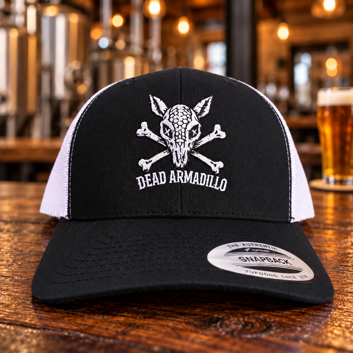 Brews and Bones Embroidered Trucker Hat