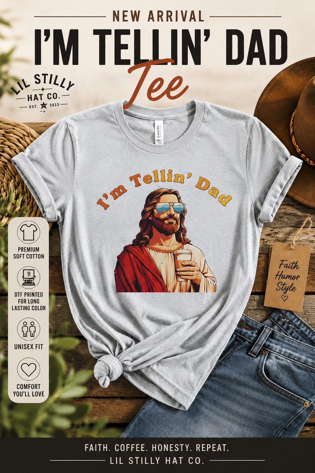 I'm Tellin' Dad | Premium Graphic T-Shirt