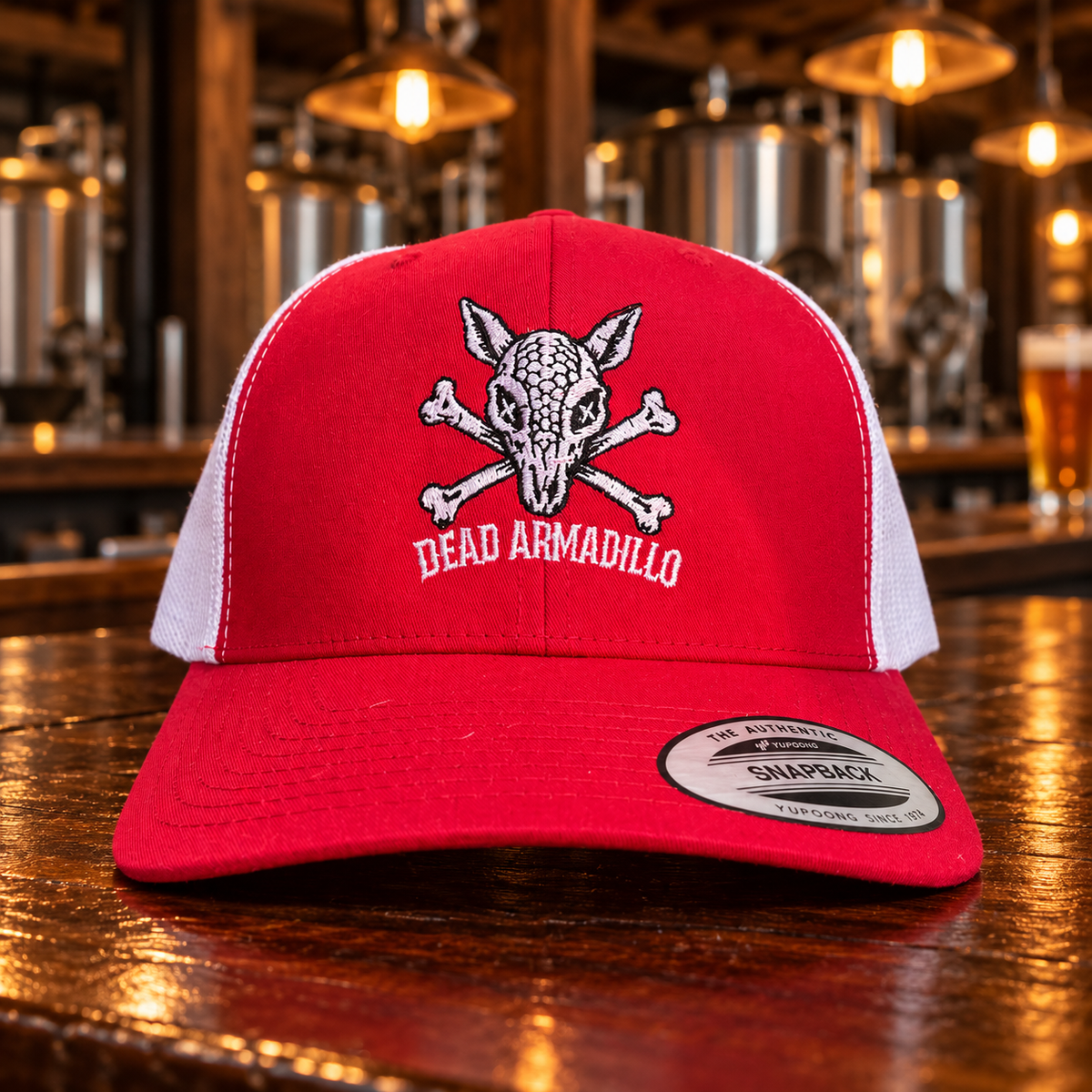Brews and Bones Embroidered Trucker Hat