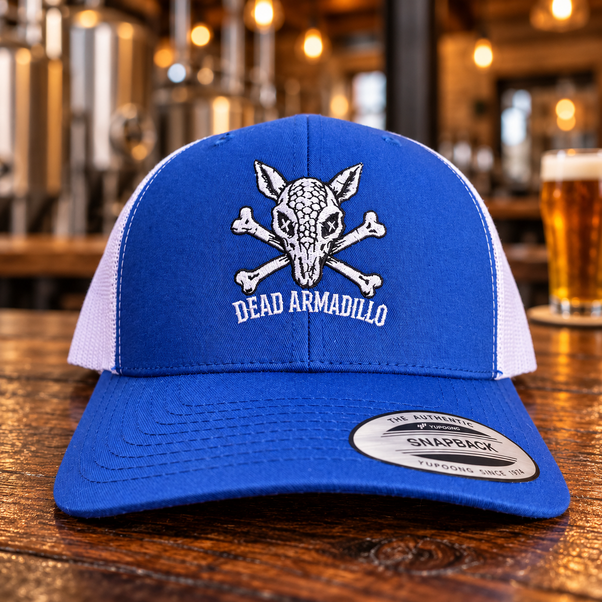 Brews and Bones Embroidered Trucker Hat